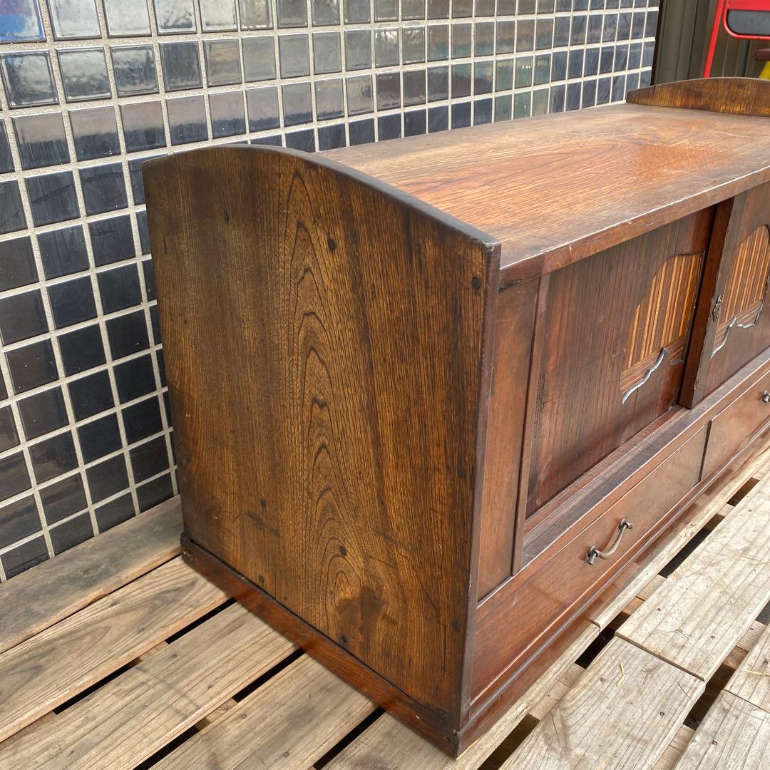 時代物 飾り棚 収納 ローチェスト 古家具 古民家 大正 骨董品 インテリア