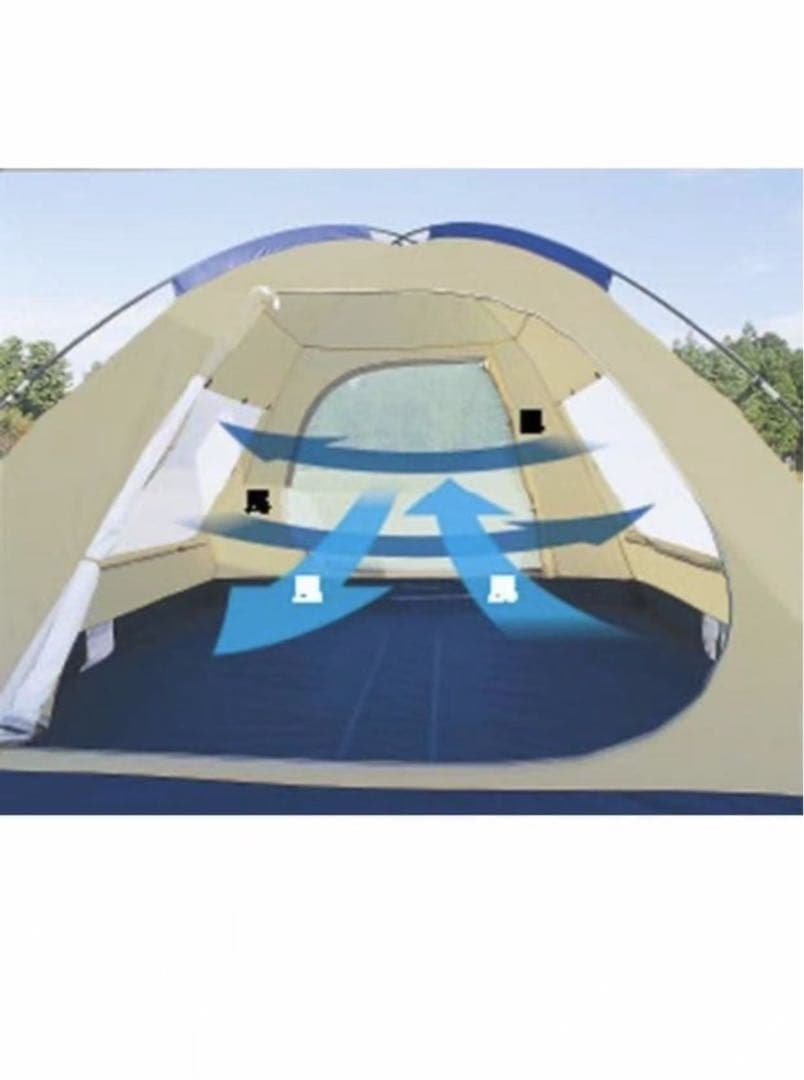 キャプテンスタッグ オルディナ スクリーンドームテント(6人用) M-3118