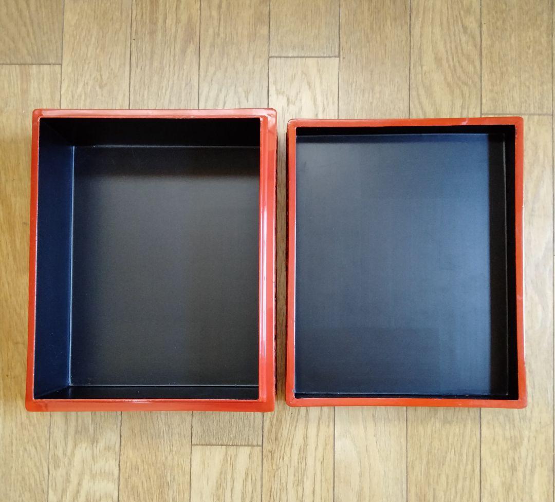 最終値下げ　中国骨董【古い唐物山水人物図彫漆堆朱大きめご硯箱、文箱、物入れ】希少