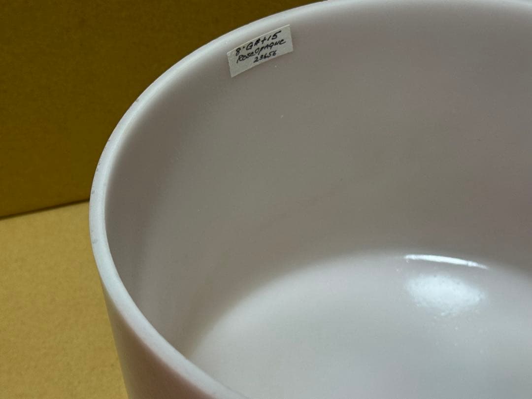 アルケミー　クリスタルボウル 8インチ Rose opaque