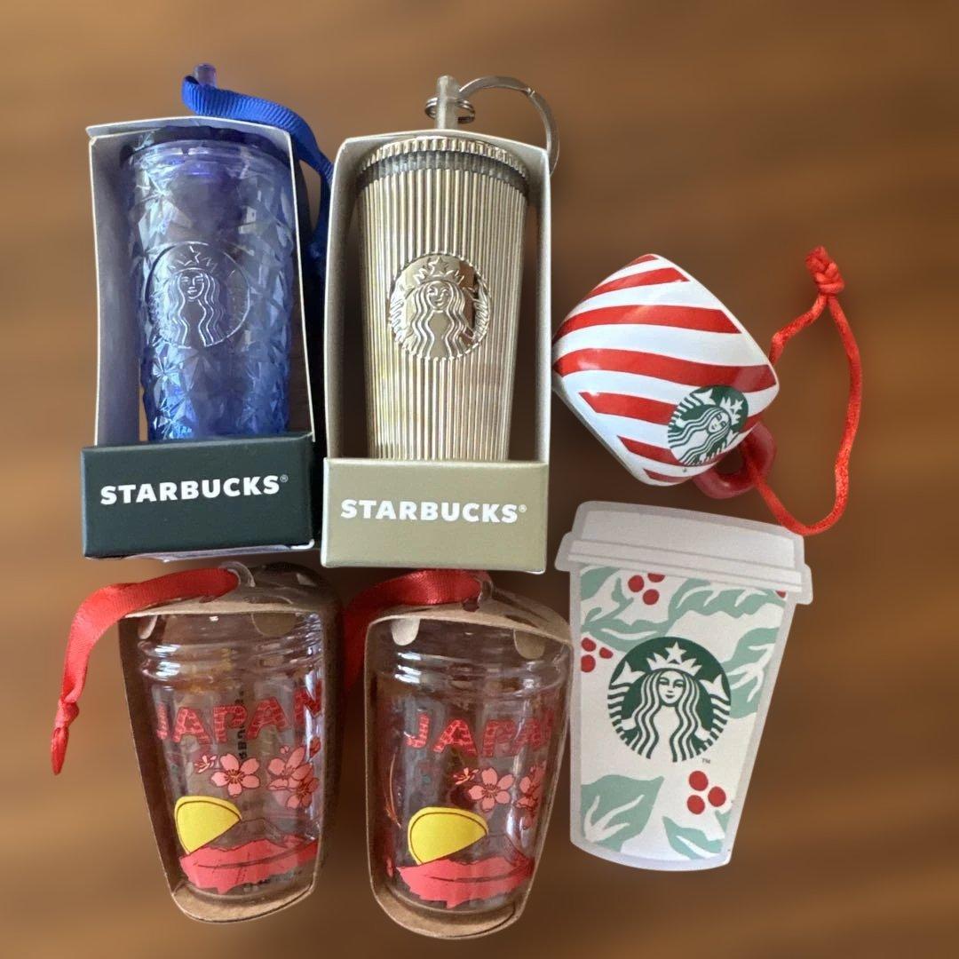クリスマススタバStarbucks オーナメント 5個セット2024.2025