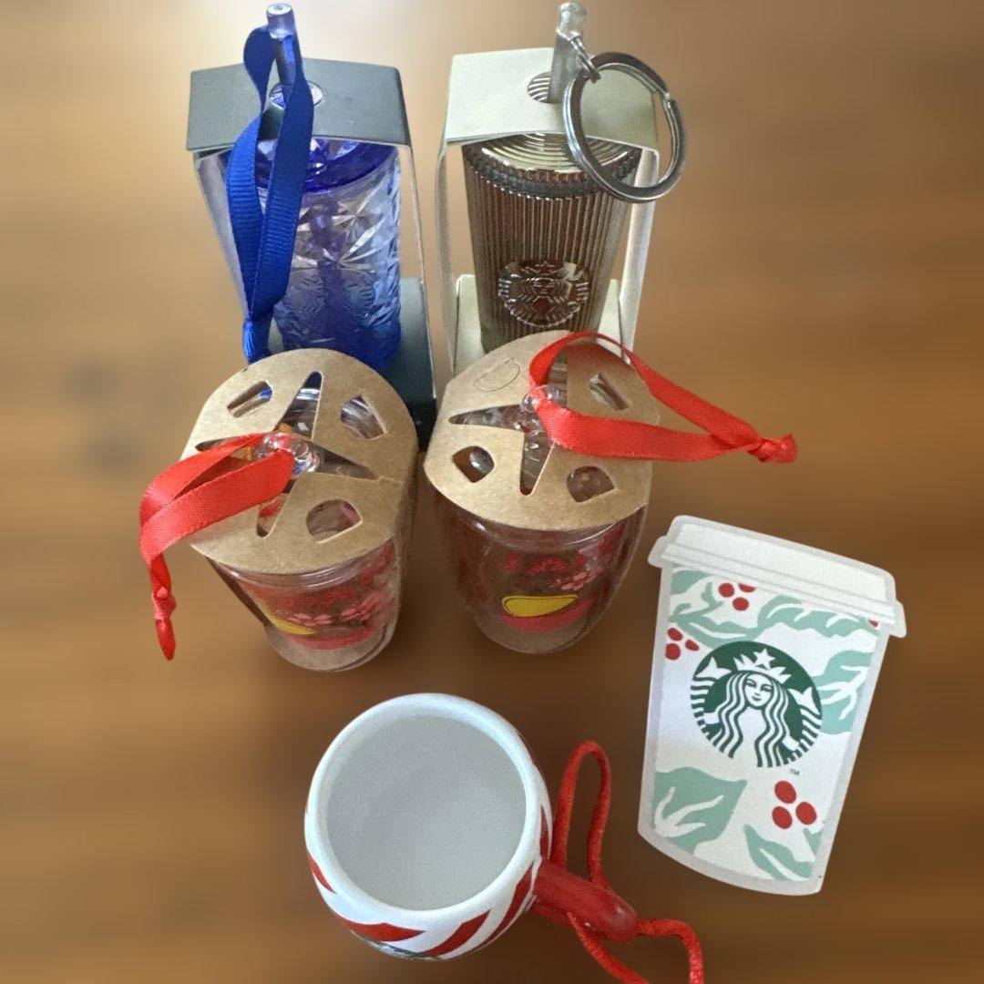 クリスマススタバStarbucks オーナメント 5個セット2024.2025