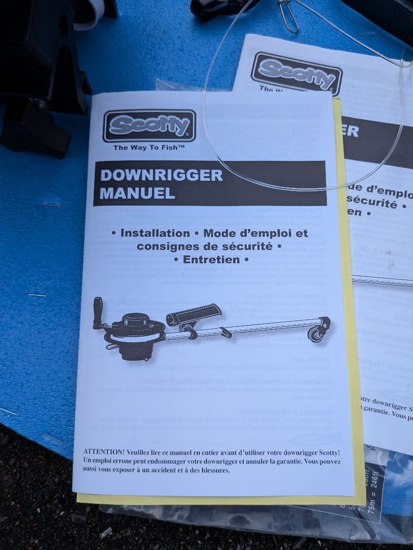 ダウンリガーScotty1050MP トローリング　2台フルセット