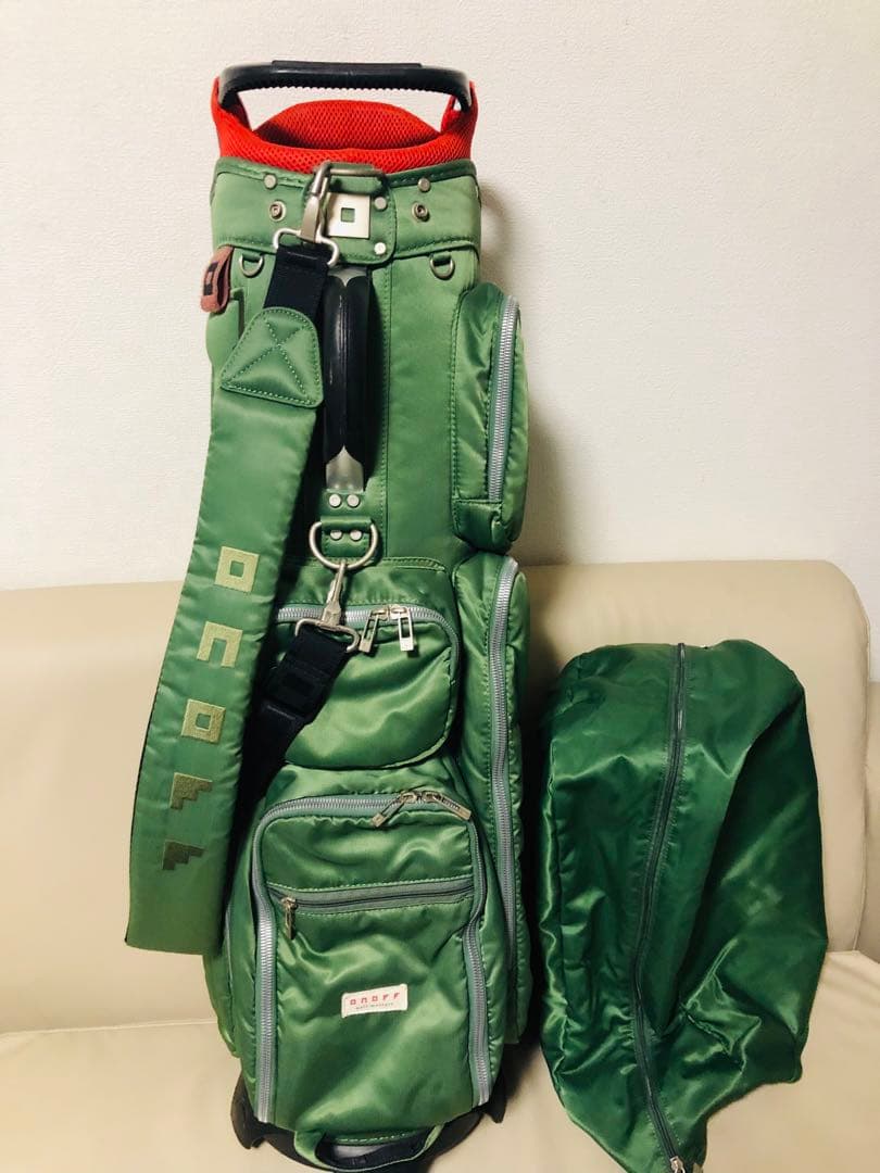 【送料込み】廃盤希少　大人気　オノフ キャディバッグ グリーン　OB0422