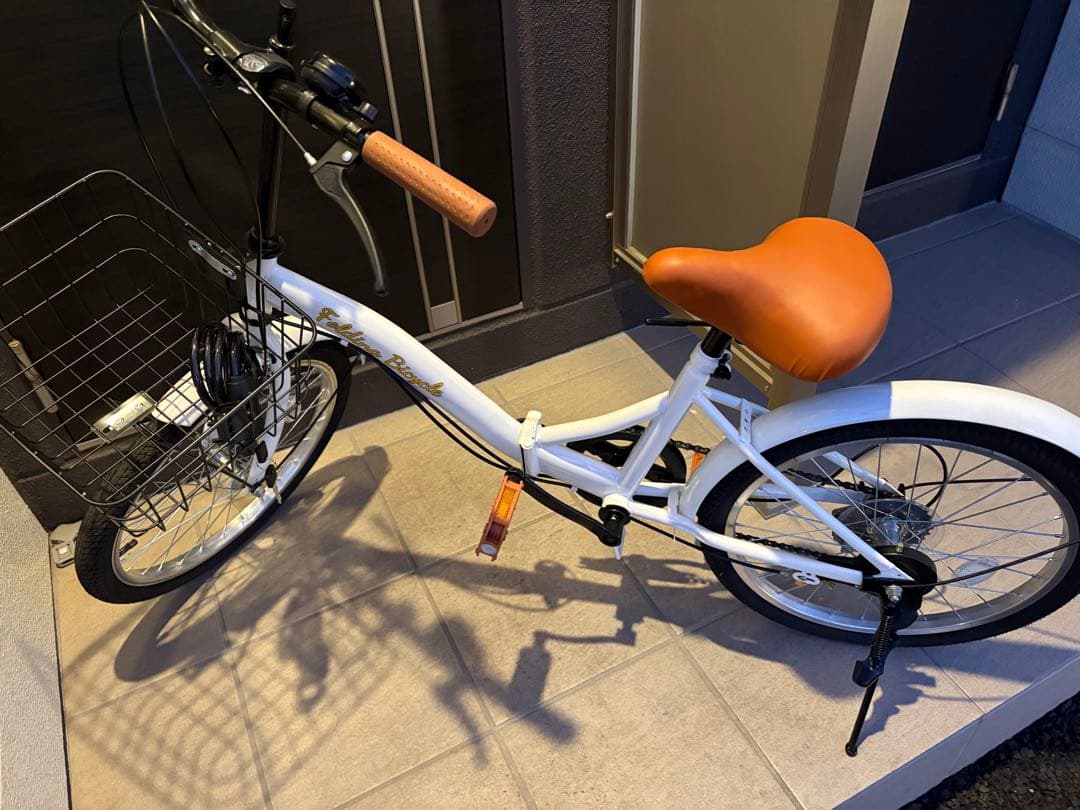 シマノ6段変速ギア付き折りたたみ自転車