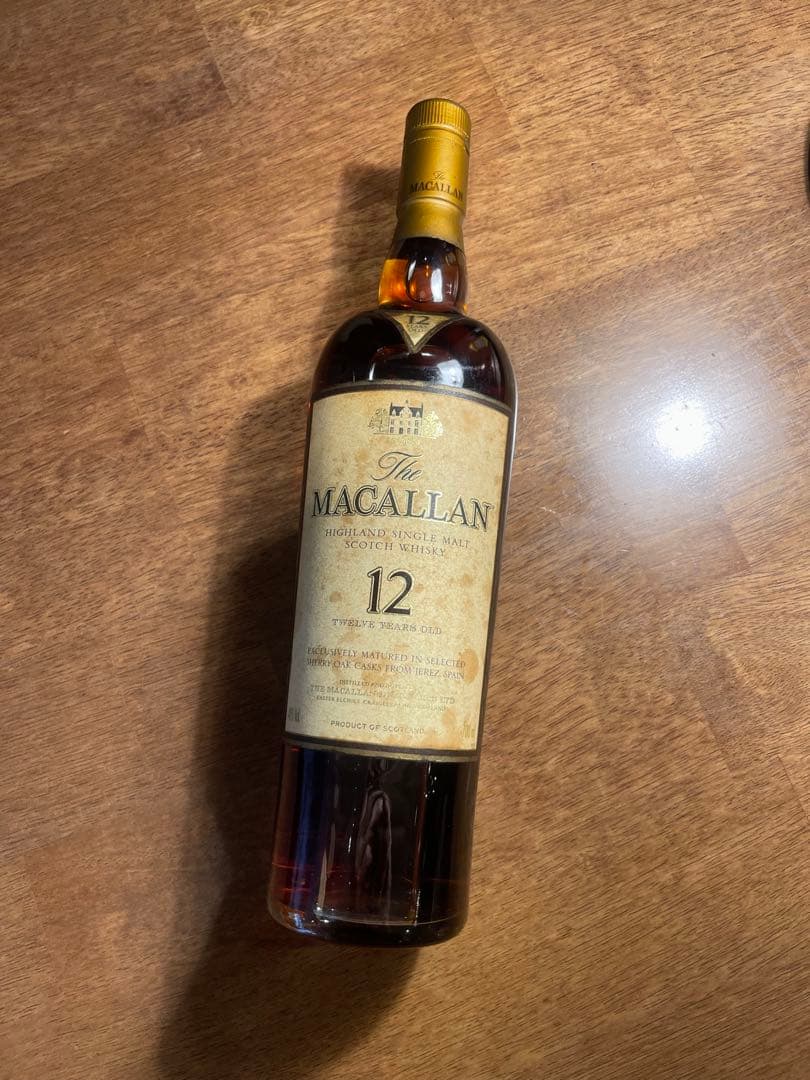The Macallan 12 Year Old スコッチウイスキー　旧ラベル