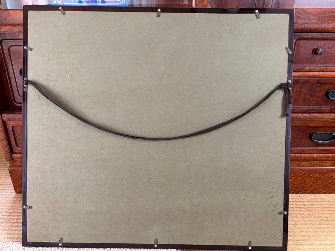 前田寿山作　　達磨絵　額67×60cm 絵49×43cm