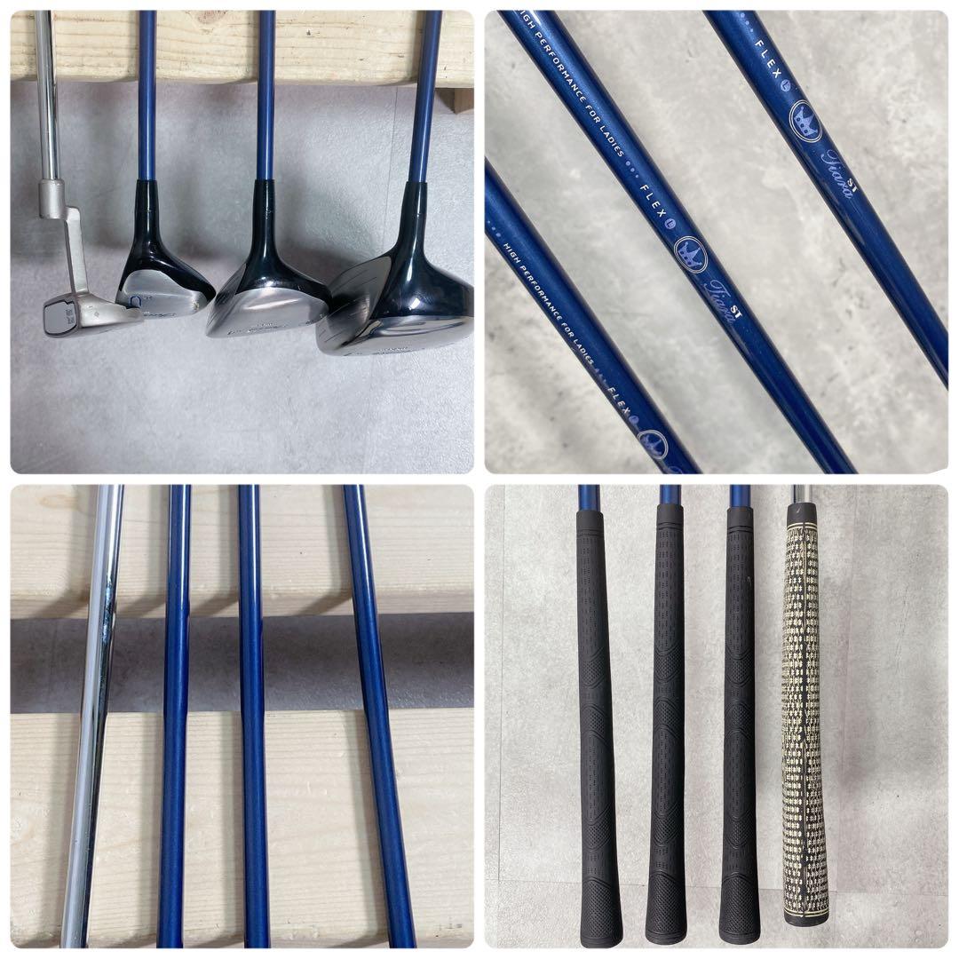 V523 Wilson Tiara 他 レディース ゴルフ クラブセット 10点