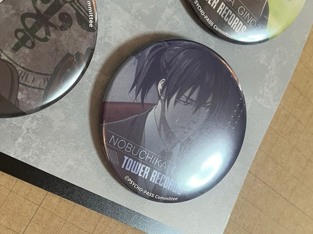 サイコパスSS タワレコカフェ 宜野座 缶バッジセット