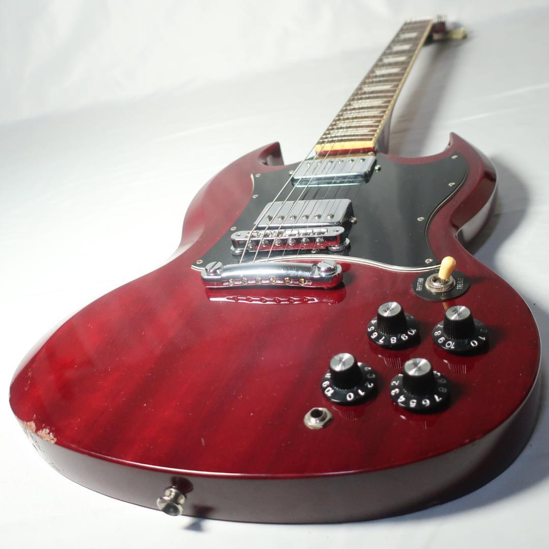 Burny Super Grade SGタイプ エレキギター ケース付