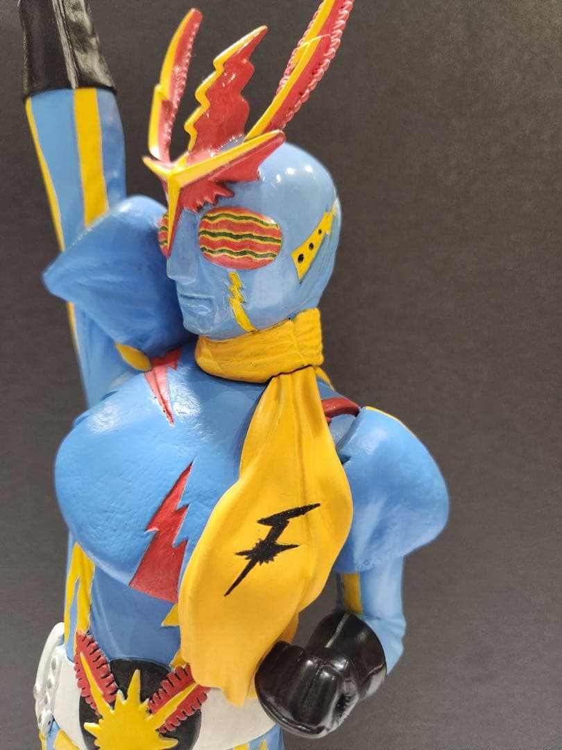 ボークス　イナズマン　ソフビ１／6 プロ製作完成品　ライジン号付属　丁寧な塗装