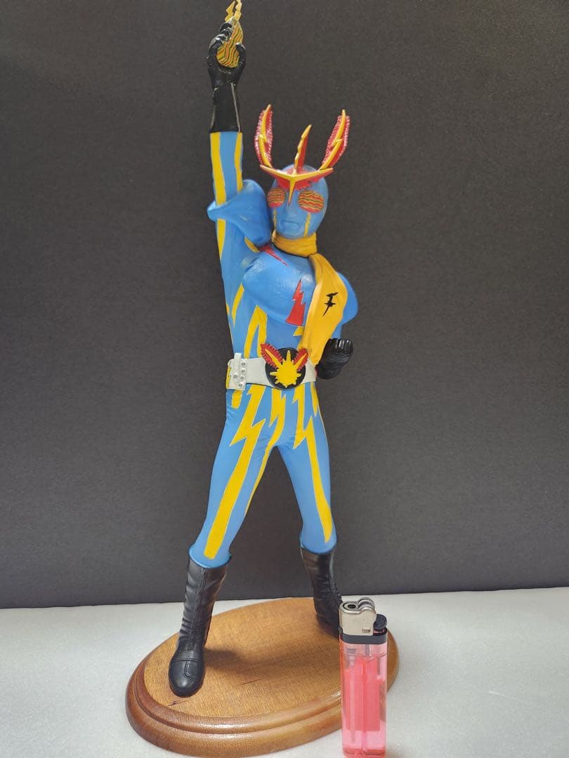 ボークス　イナズマン　ソフビ１／6 プロ製作完成品　ライジン号付属　丁寧な塗装