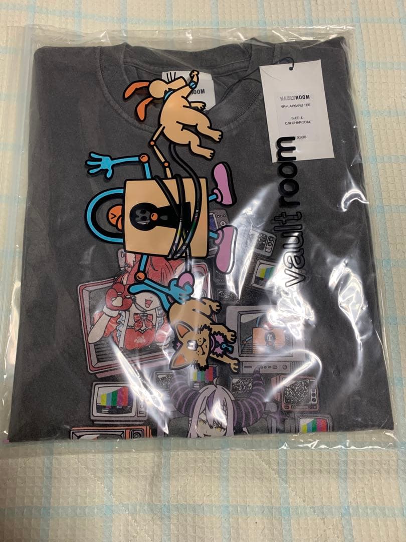 VR × LAPKARU TEE / CHARCOAL Lサイズ