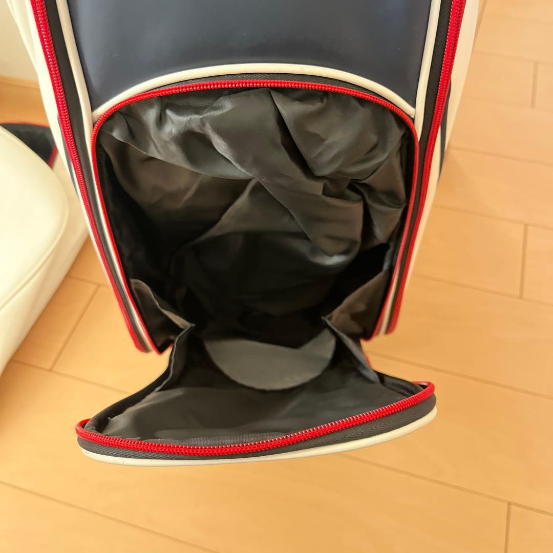 はらJACK BUNNY キャディバッグ ホワイト/ネイビー