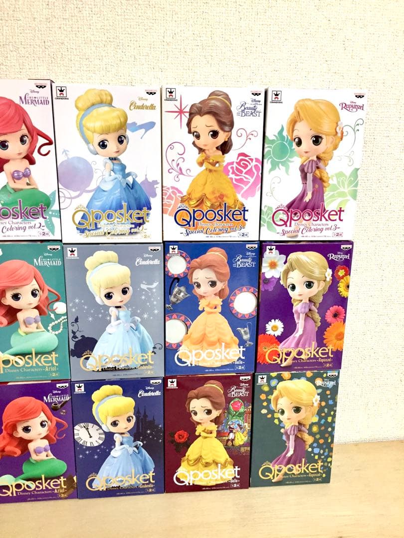 Qposket ディズニープリンセス 18個