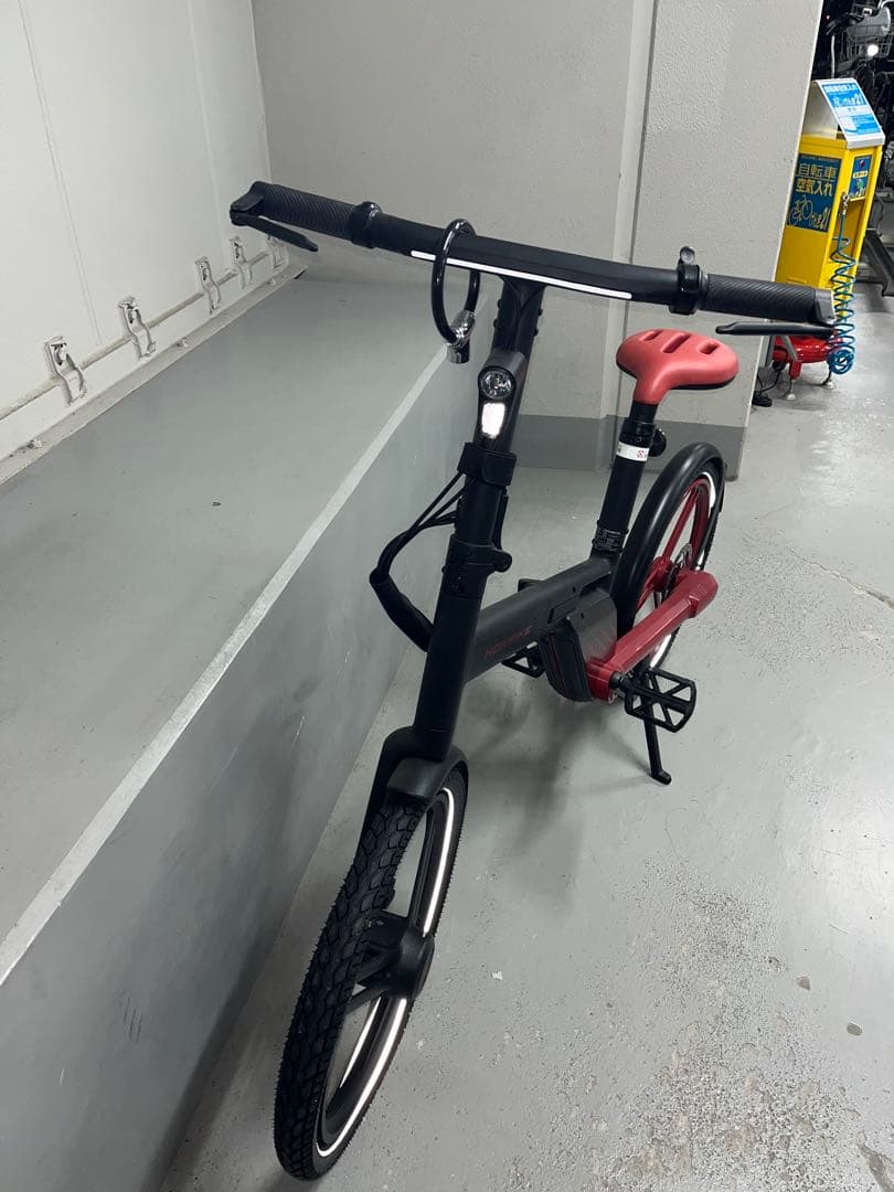 【jazzy3104】HONBIKE/折りたたみ自転車/黒＆赤/