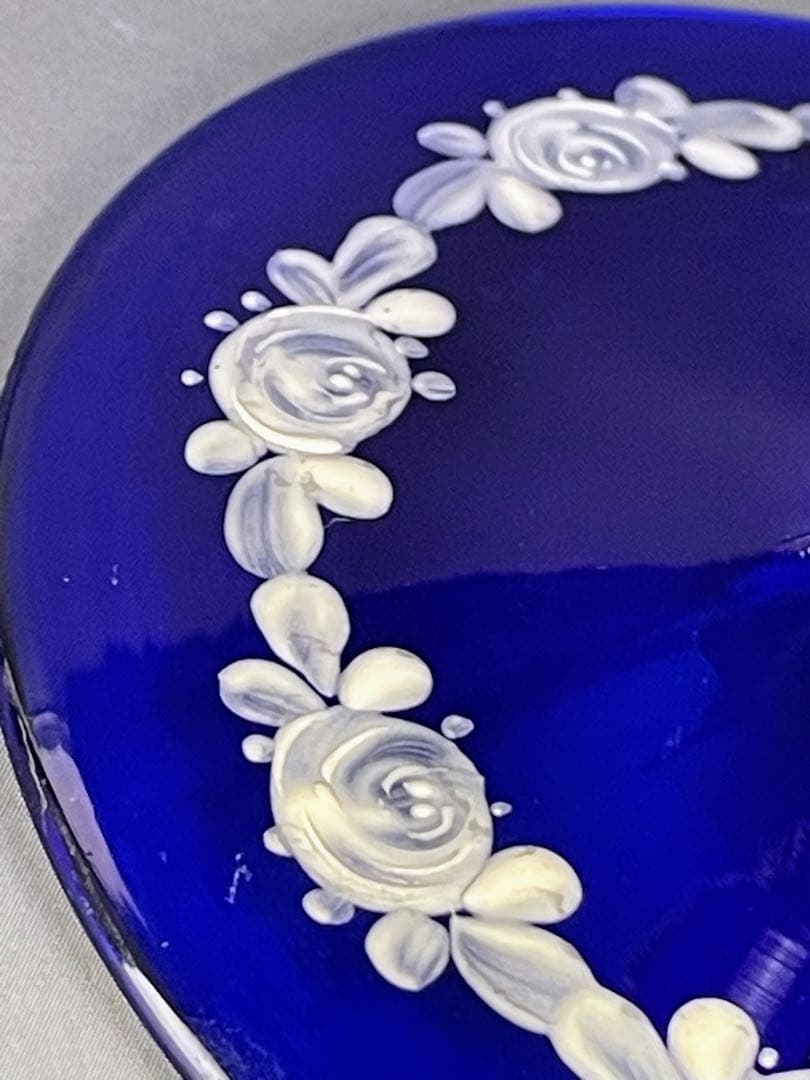 ヴェネチアガラス ホワイトエナメル コンポート アールヌーボー ぺティスタル