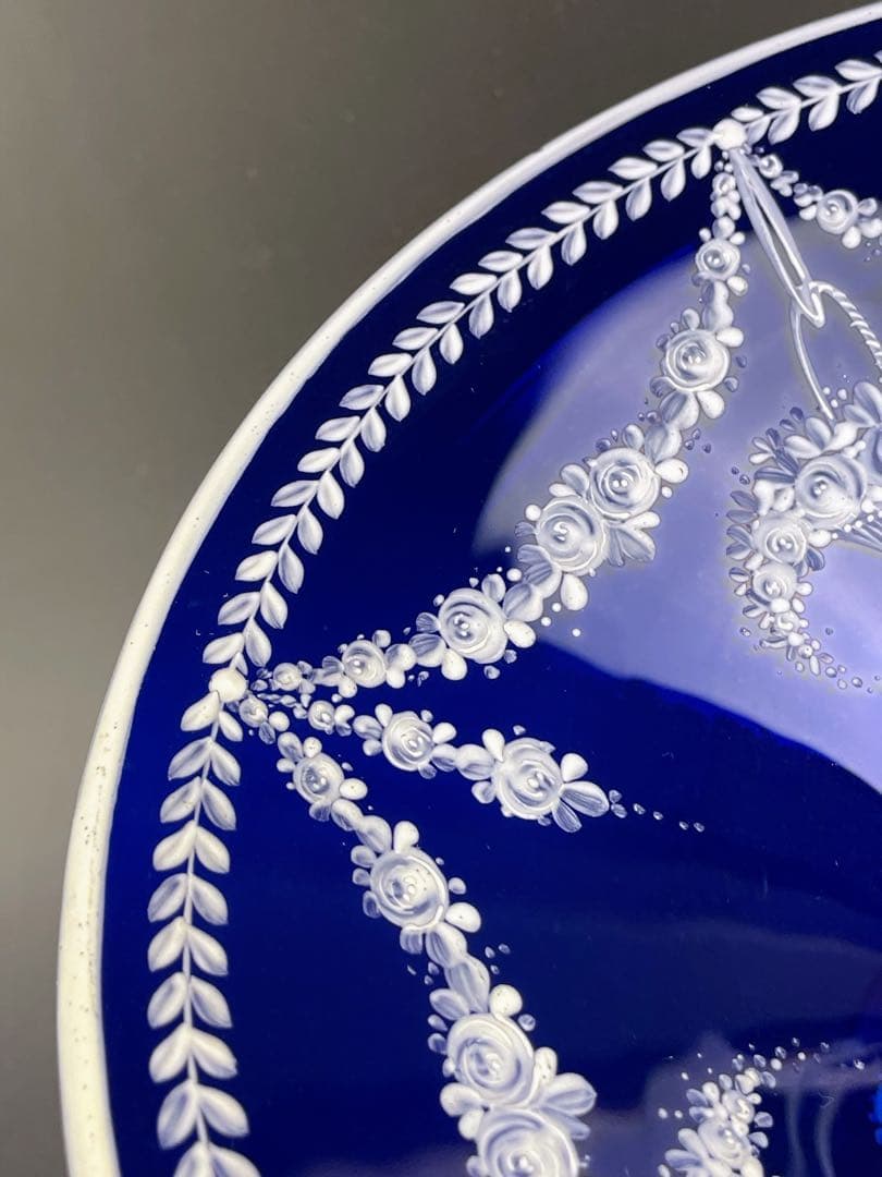 ヴェネチアガラス ホワイトエナメル コンポート アールヌーボー ぺティスタル