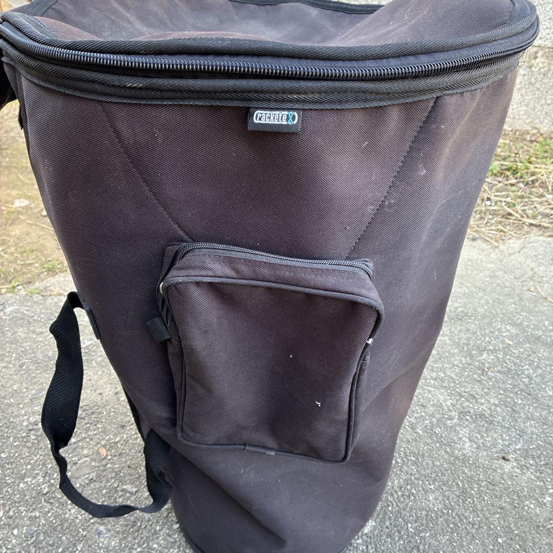 アフリカ 民族 打楽器 大型 ジャンベ ケース付き高さ63cm 打面32cm