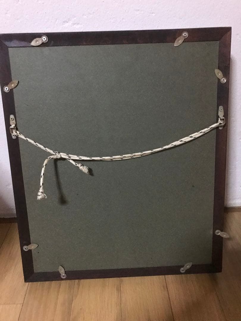 絵画　人形　額付き