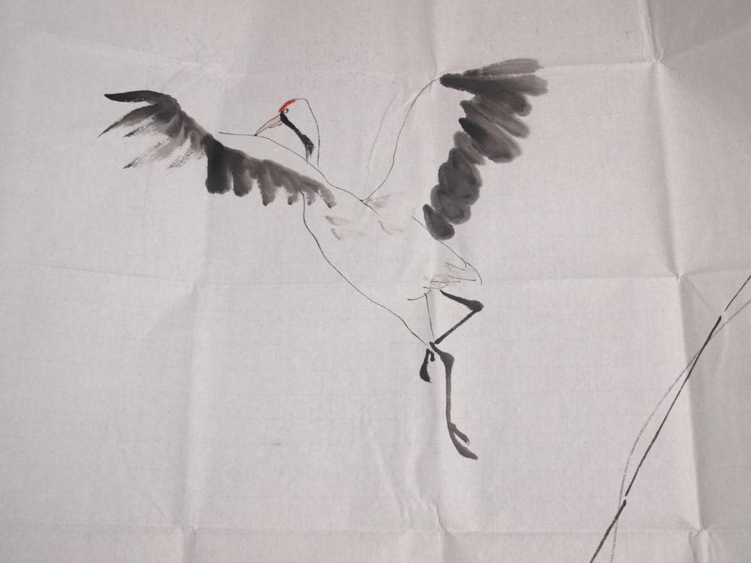 中国　範曽作　肉筆絵　挂轴 激安骨董品美术品 DE076C12-3