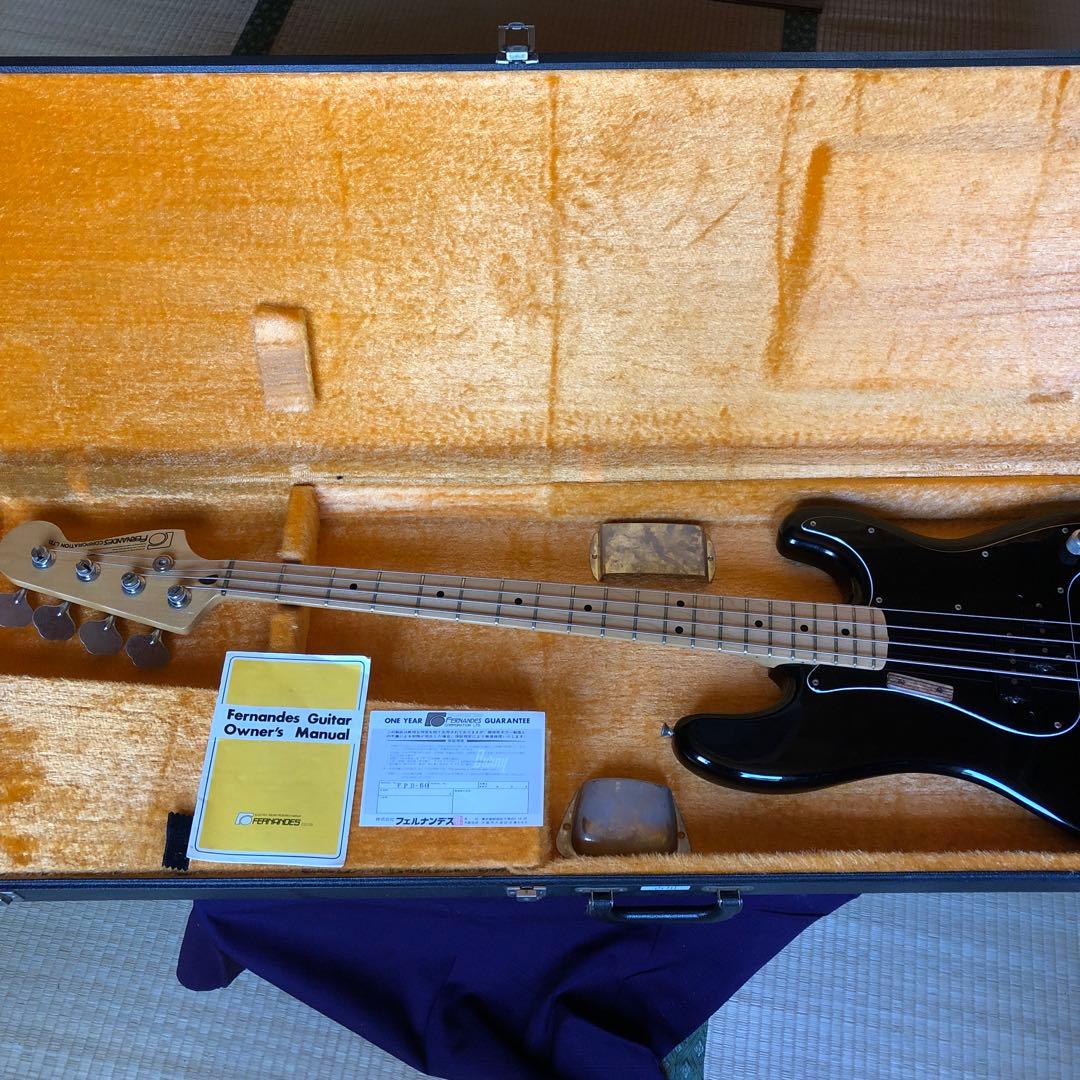 フェルナンデス エレキベース FPB-60 石ロゴ ハードケース付き ビンテージ