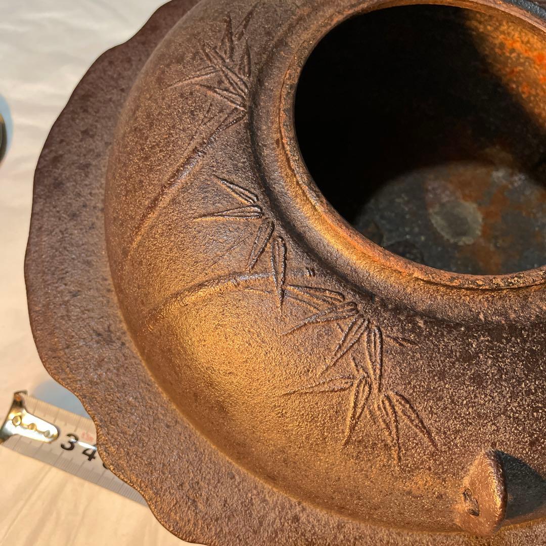 透木釜　竹地紋　経典作