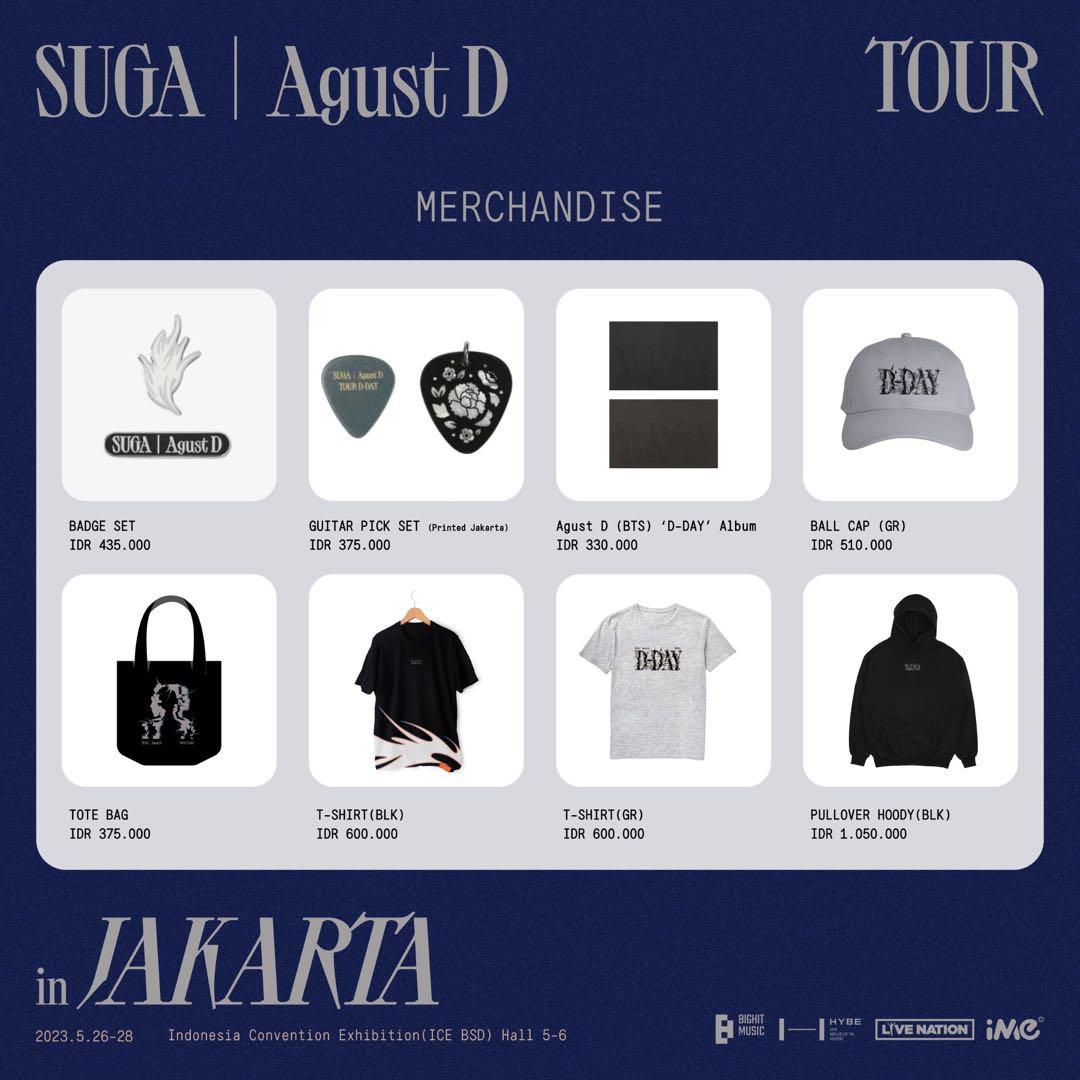 BTS D-DAY SUGA AgustD ジャカルタ限定 トートバッグ ユンギ