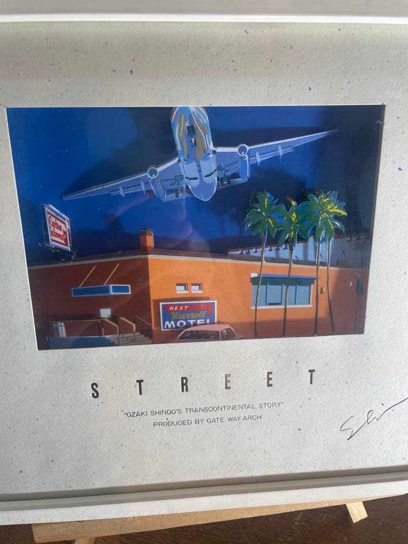 尾崎眞吾　アメリカンドリーム　立体絵画　アート　ヴィンテージ