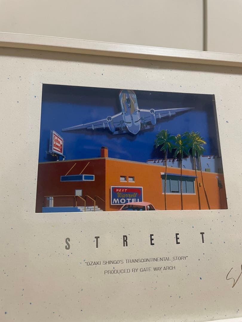 尾崎眞吾　アメリカンドリーム　立体絵画　アート　ヴィンテージ