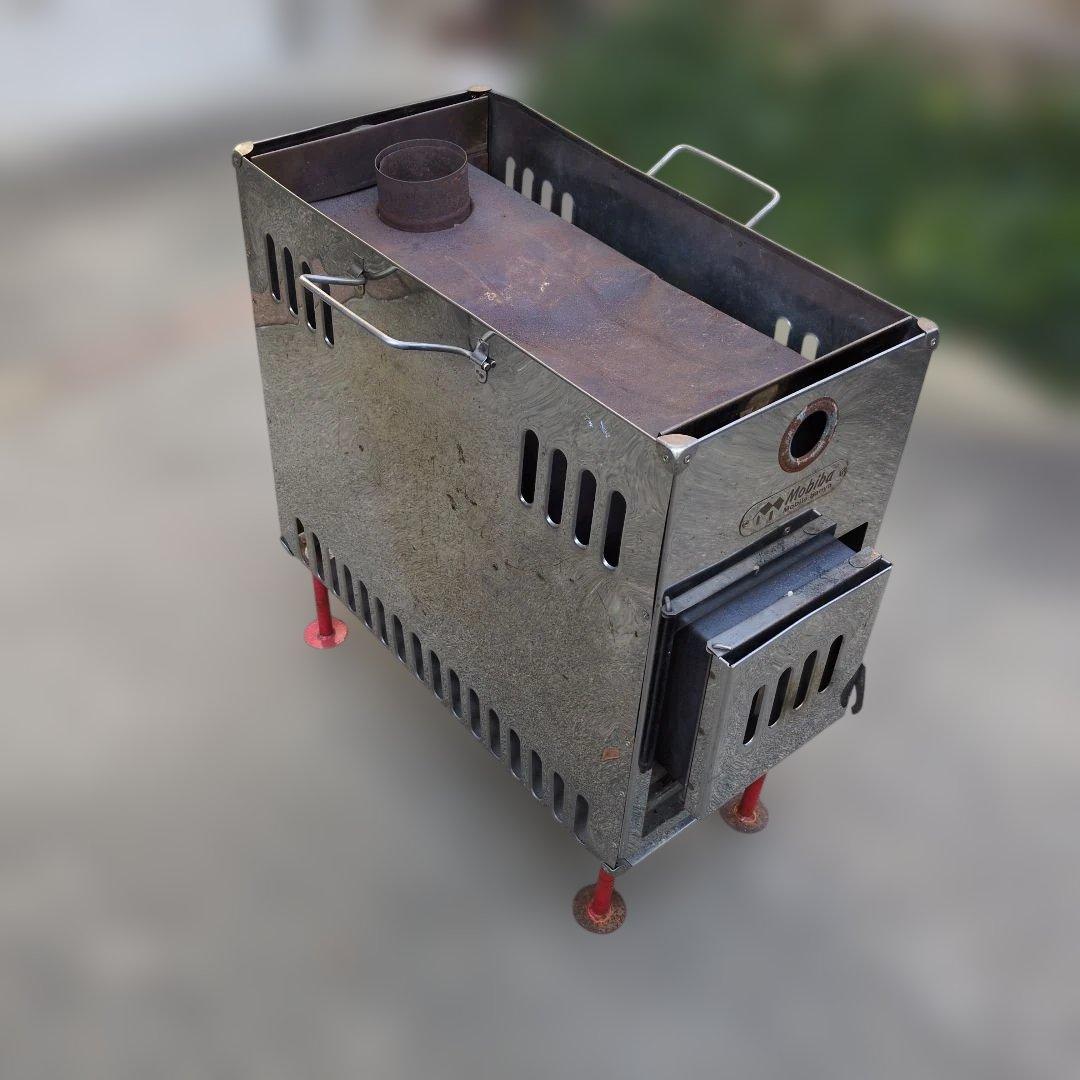 テントサウナセット2/3 Mobibaテントサウナ用 薪ストーブMB10Ａ