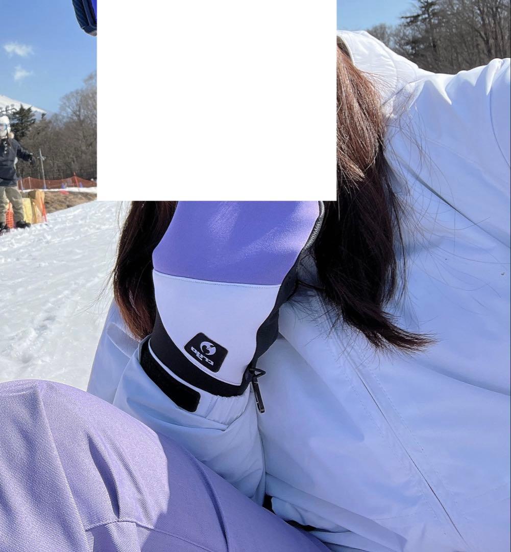 c*y様 スノーボード スノボ ウェア 白 紫 WL