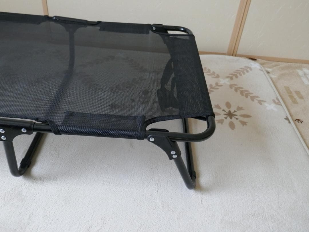 犬 ワンちゃん　折りたたみ　コット　ベッド　メッシュ　約W90＊D60＊H20