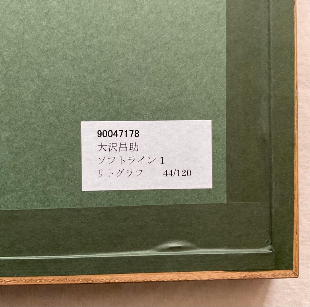 ● 大沢 昌助 ソフトライン　オリジナル リトグラフ　サイン ED フレーム入