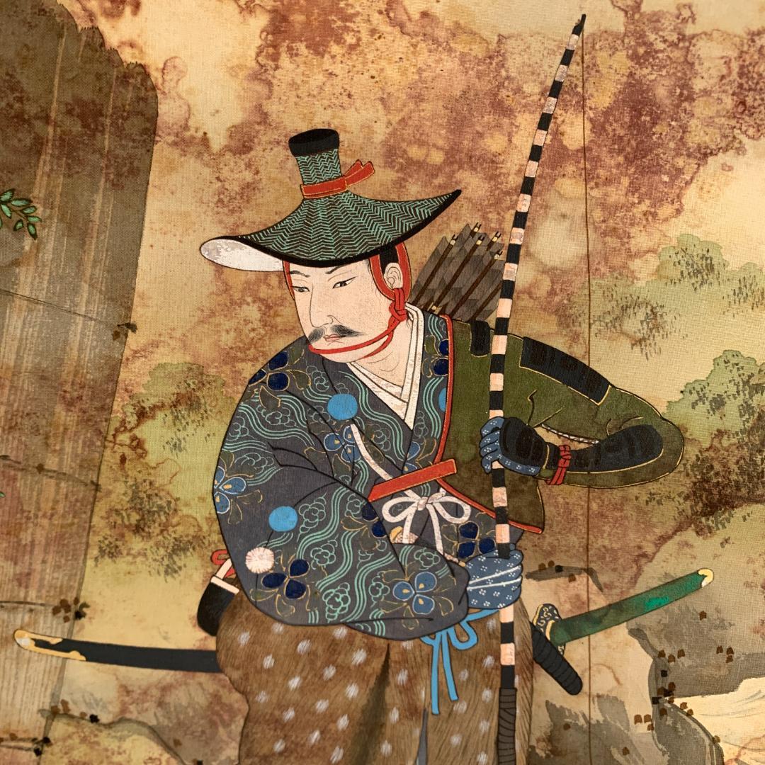 歌川春光 日本画 掛軸 絹本