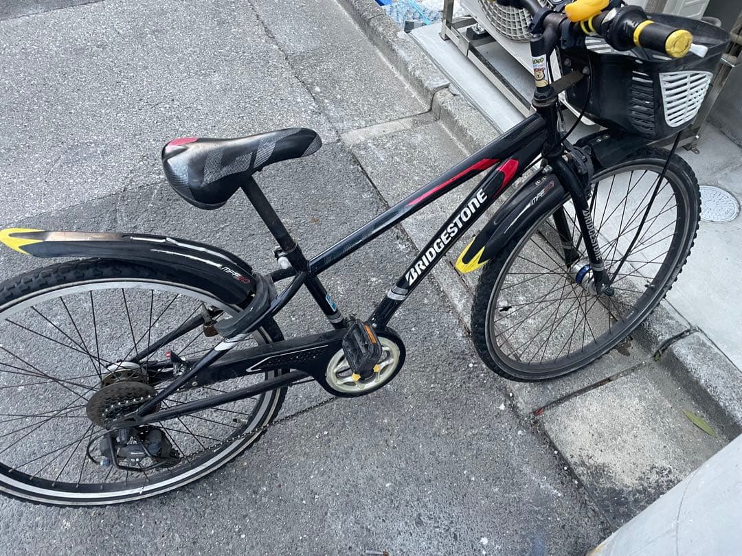 BRIDGESTONE キッズサイクル ブラック　手渡し限定