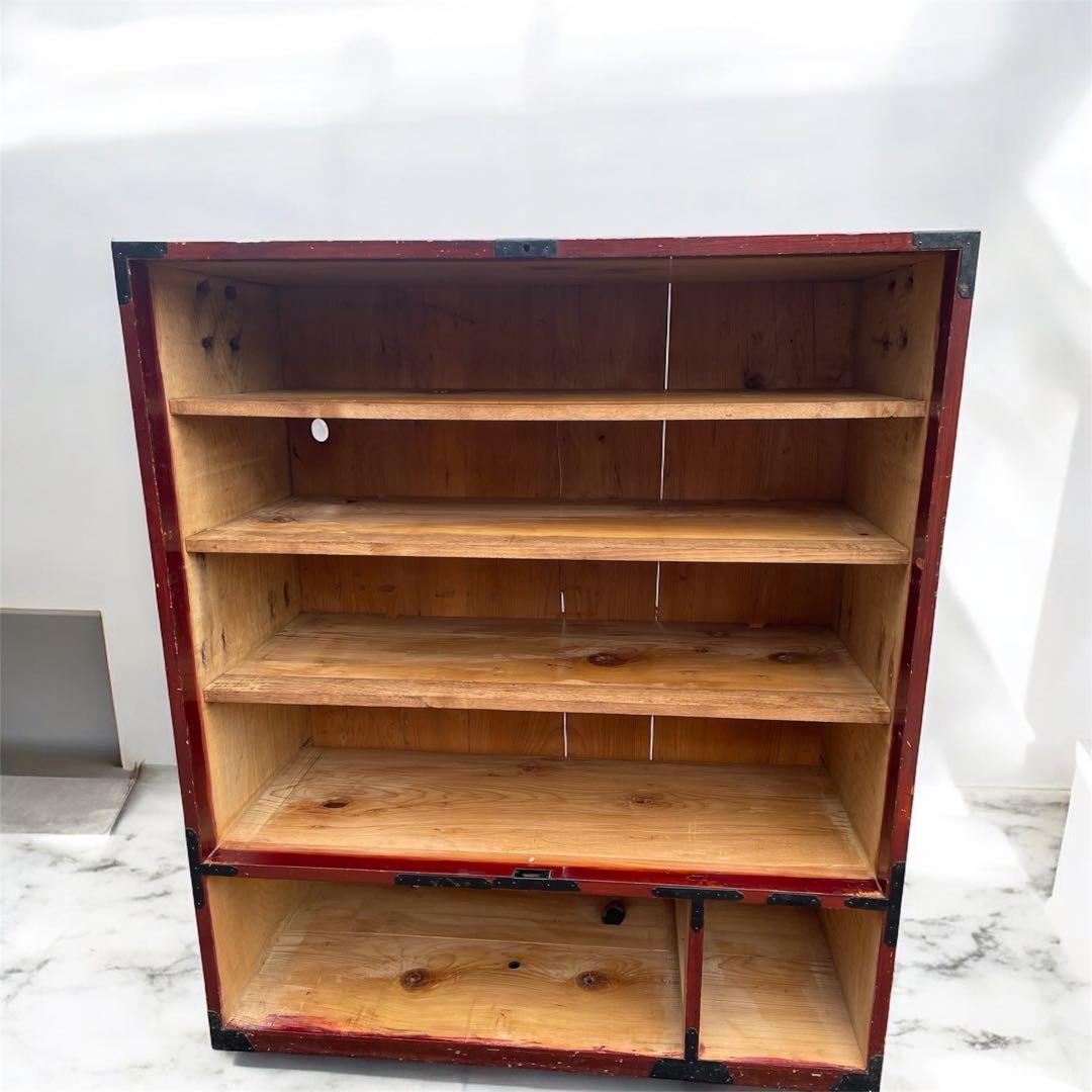 時代箪笥　五段　収納家具　アンティーク 大正　昭和家具