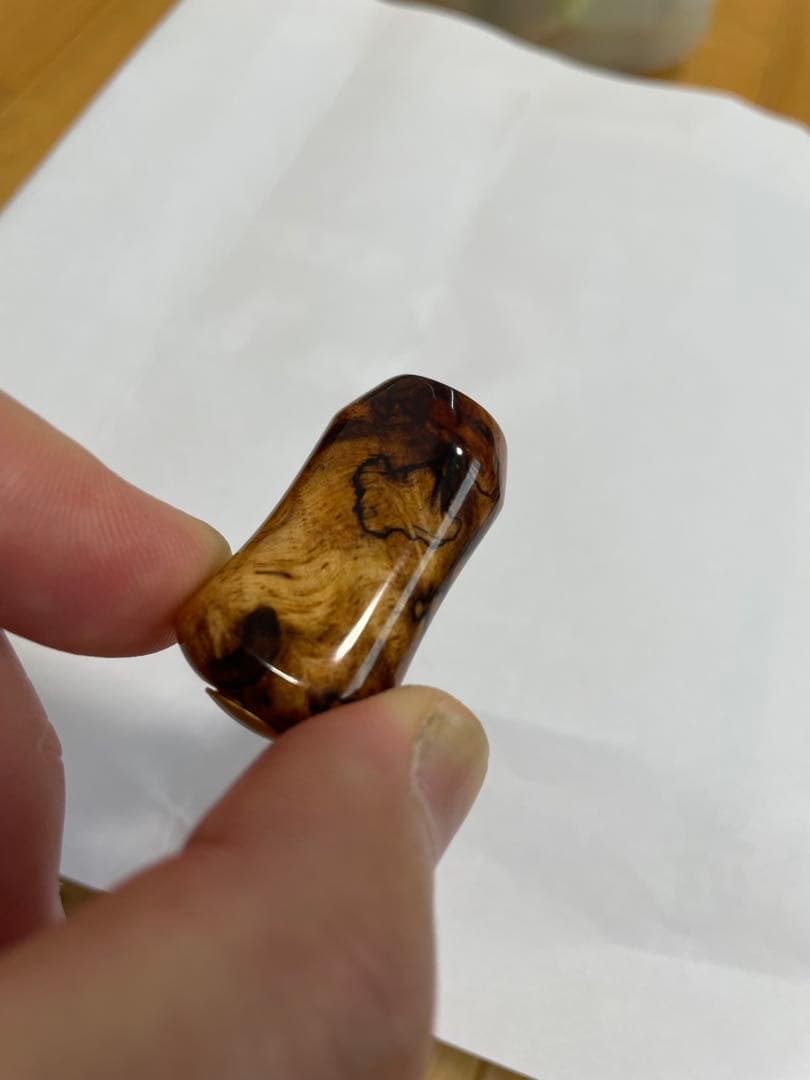 k*o様 わたらせ樹脂工房　花梨白スポルテッド　美品　シマノ用　左巻き　ハンドル