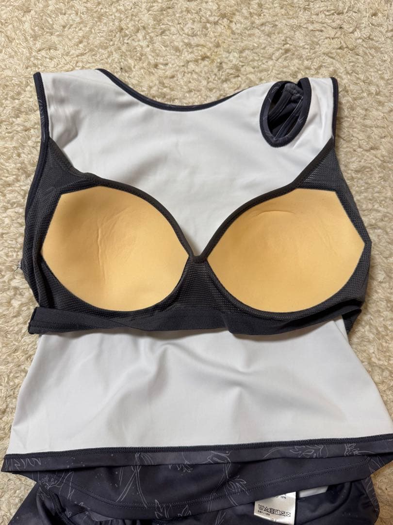 スリング アシンメトリータンクトップ/ウエストギャザーレギンス　L