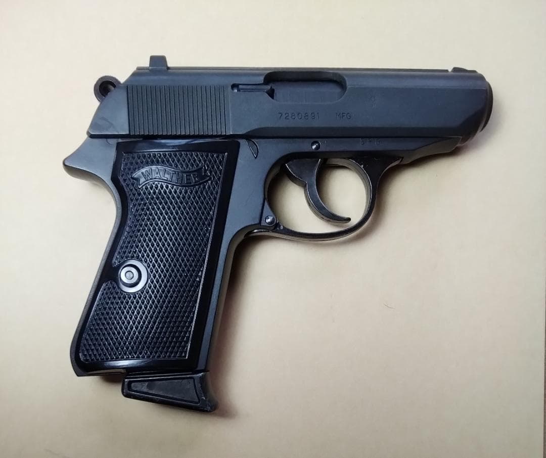 PPK/S ブラック セミオートマチックモデルガン(ヘビーウエイト)