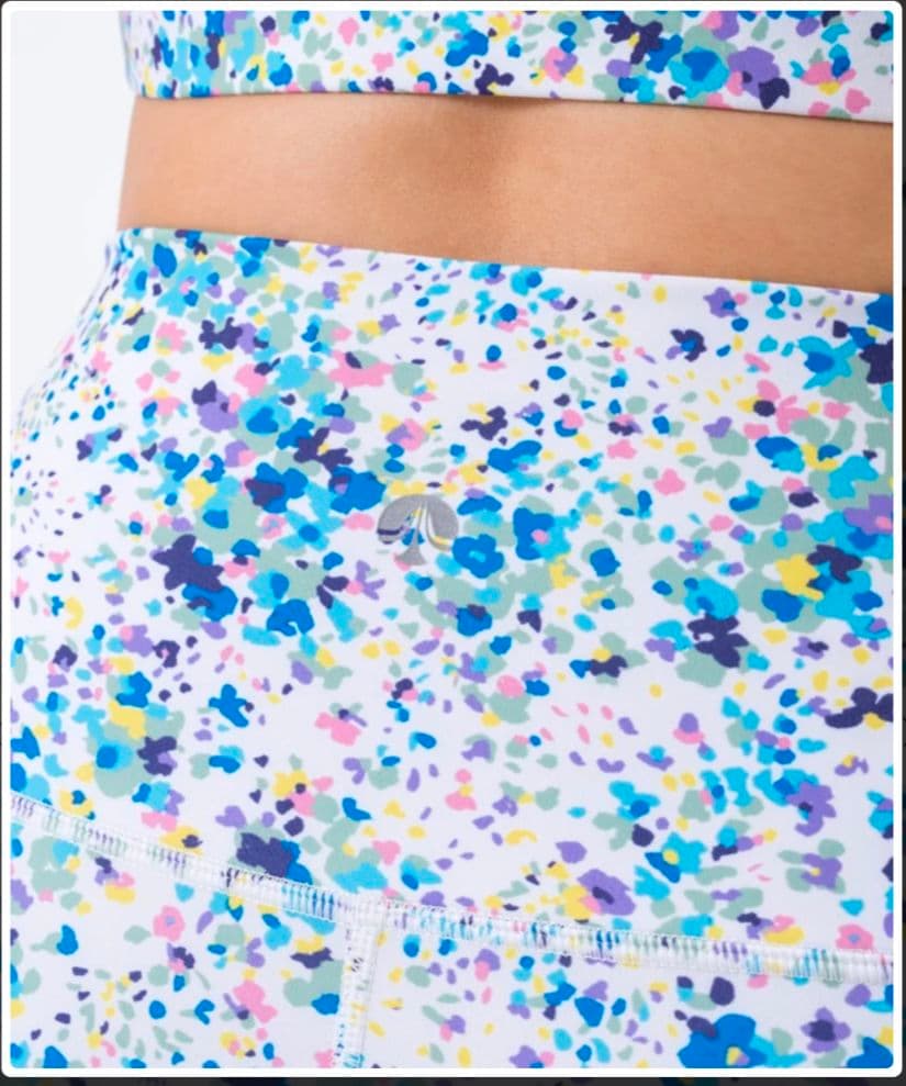 SUKALAフロントギャザータンクトップ付きトリプルセット　ホワイトアクア　LL