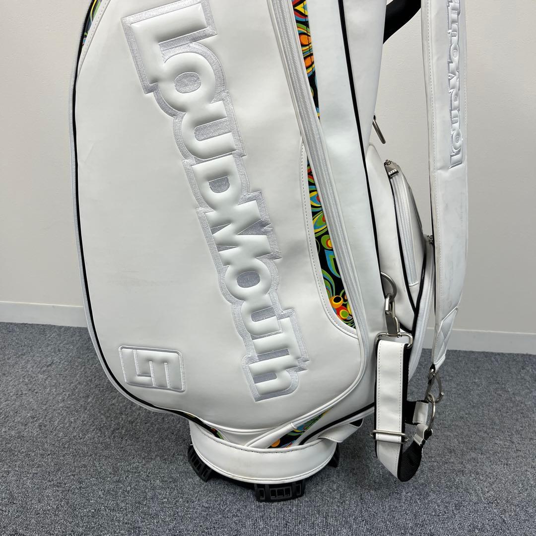 ラウドマウス キャディバッグ シャガデリックホワイト