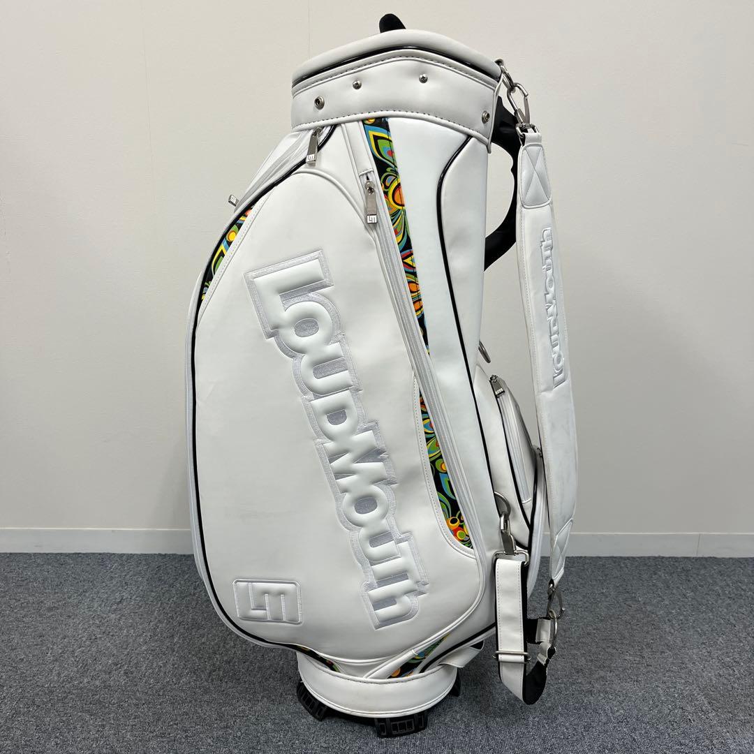 ラウドマウス キャディバッグ シャガデリックホワイト