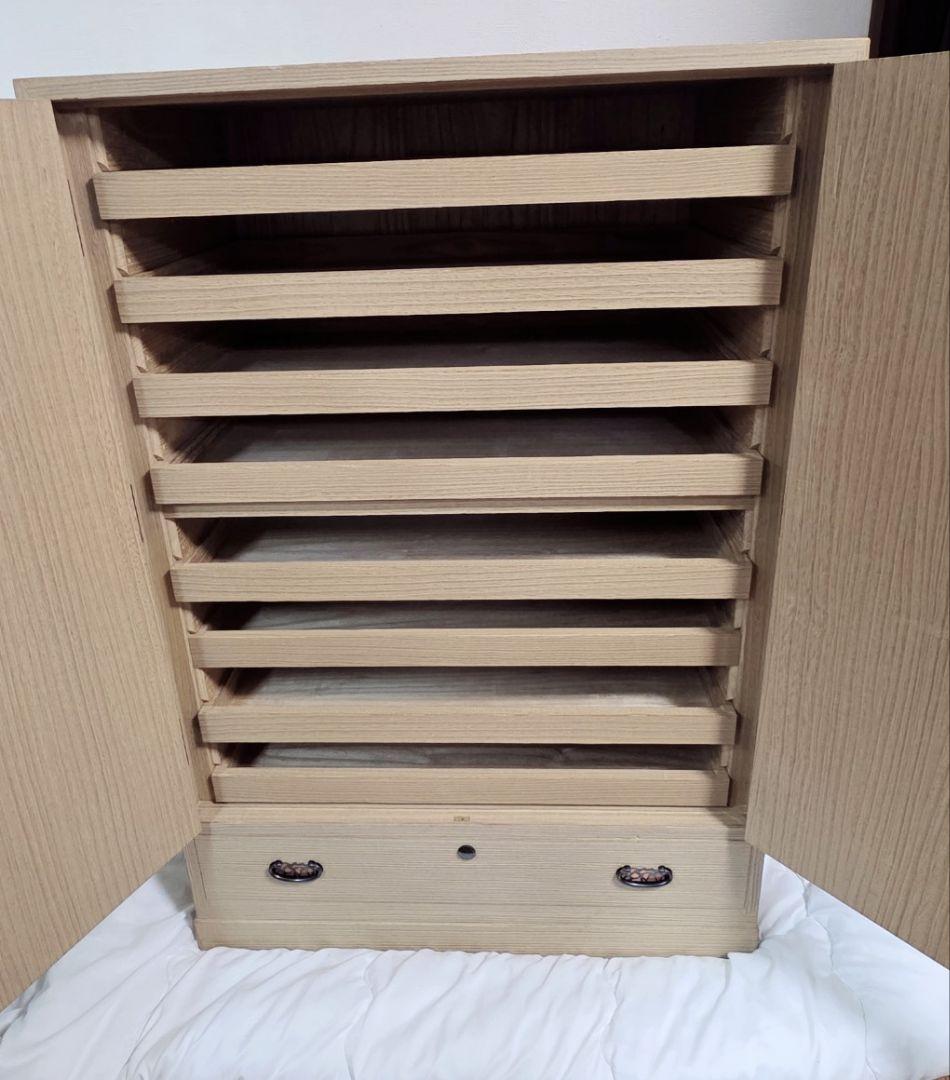 茨城県郷土工芸品　桐箪笥　伝シールあり。