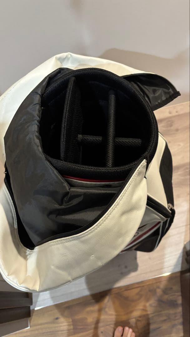 Srixon キャディバッグ ホワイト/ブラック/レッド