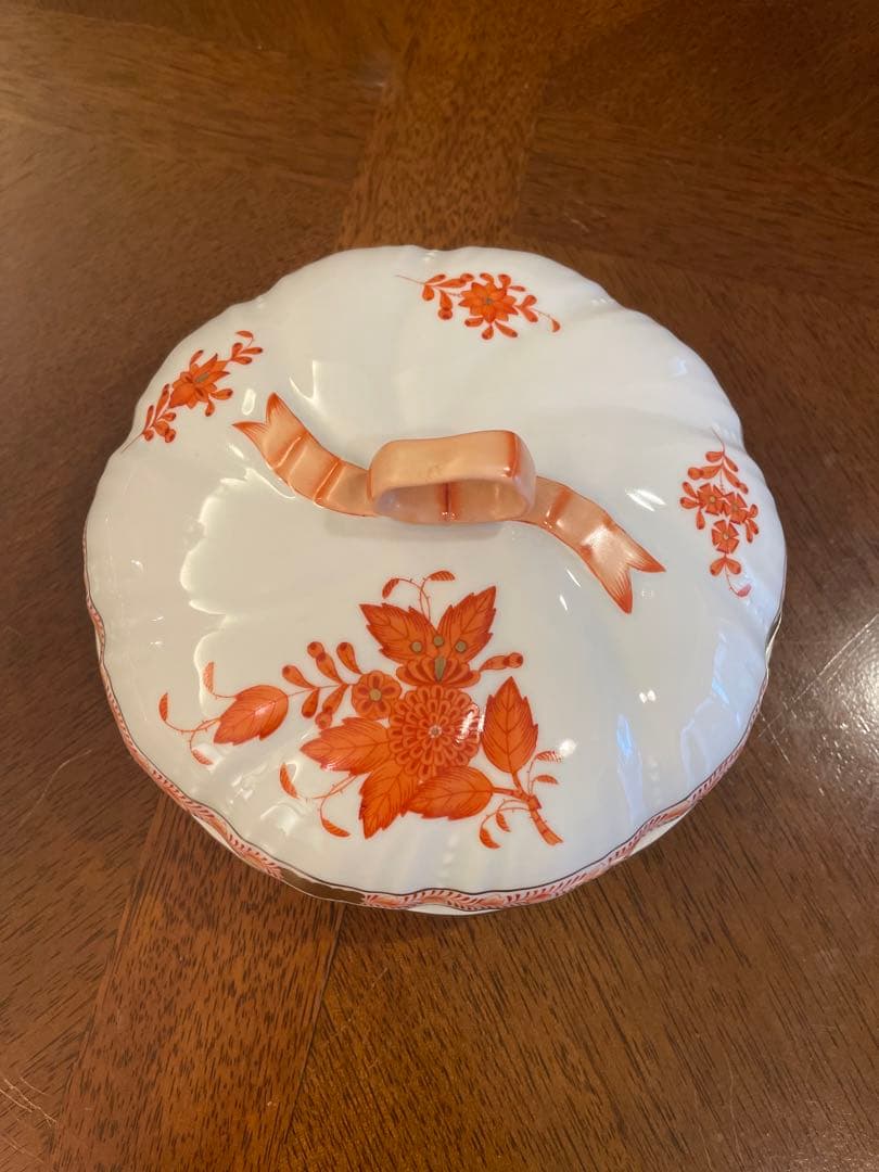 ヘレンド アポニー オレンジ ボンボン入れ