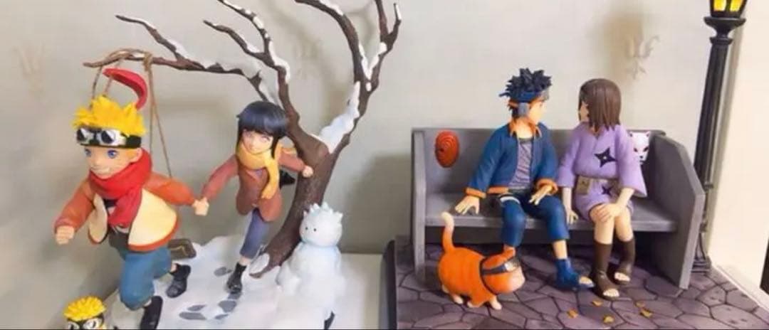 NARUTO ナルト うちはオビト のはら リン ガレージキット スタチュー①