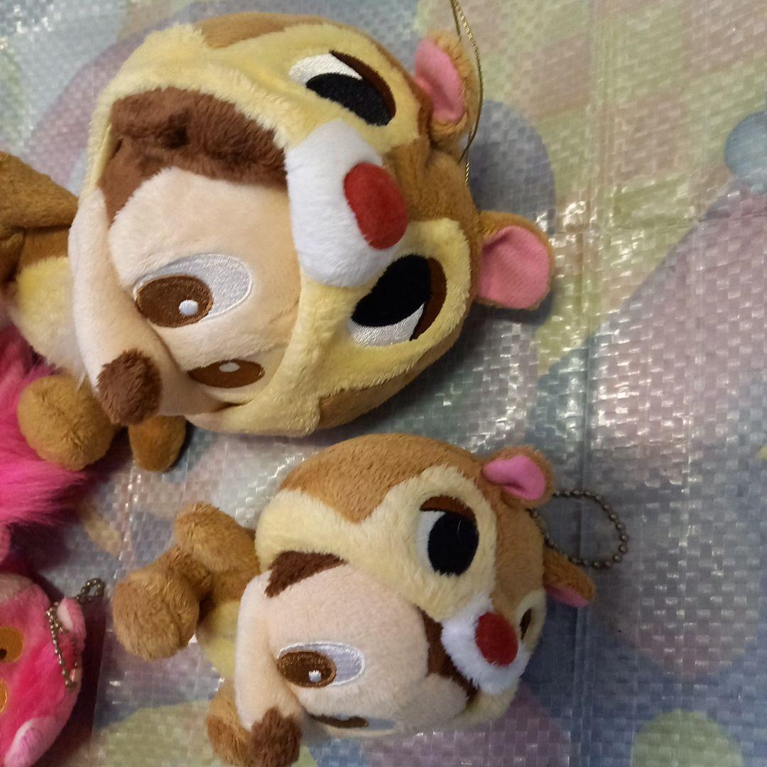 ★Disney ★コラボ★チップ✖️ミッキー&チシャ猫✖️ミニーぬいぐるみセット