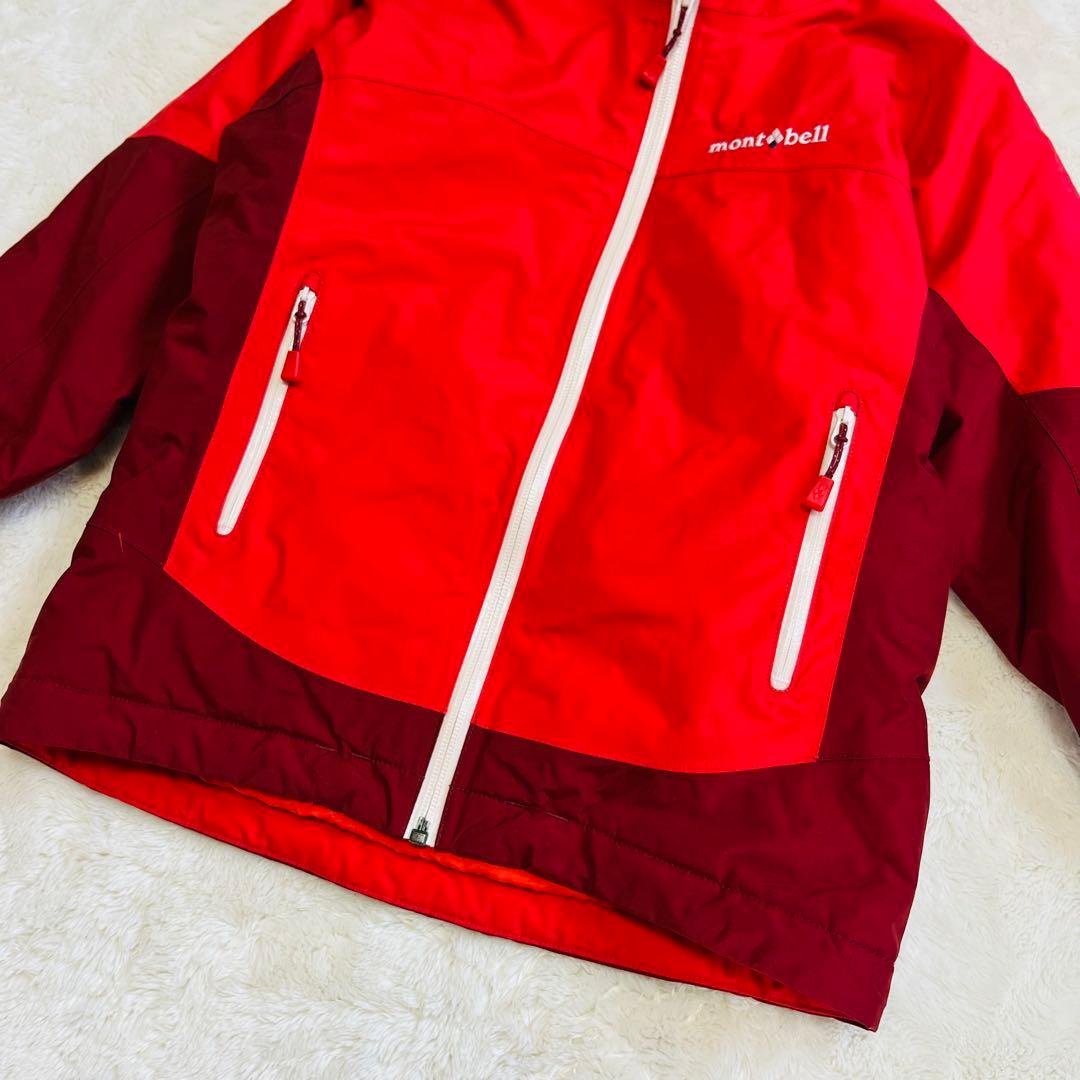 【美品✨】モンベル　mont-bell スキーウェア上下セット120 110 赤