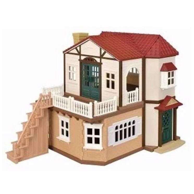 【シルバニアファミリー】赤い屋根の大きなお家　クラシックカラーフルセット